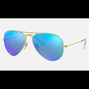 Blue Polarized Rayban Aviators